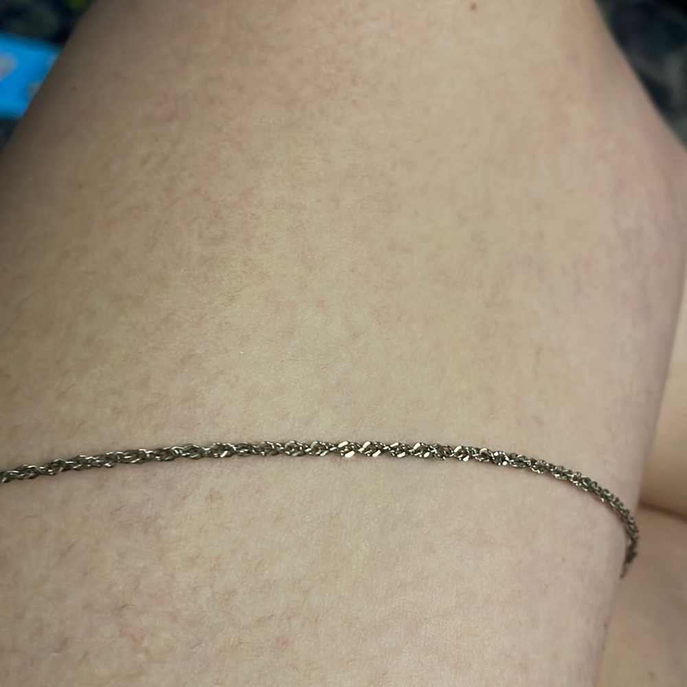 Sterling silver rope bracelet